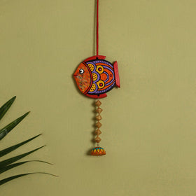  Bishnupur Handpainted Terracotta Wall Hanging 83 