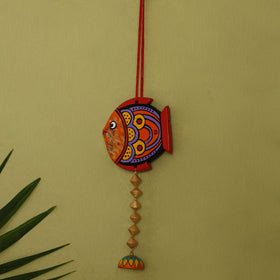  Bishnupur Handpainted Terracotta Wall Hanging 83 