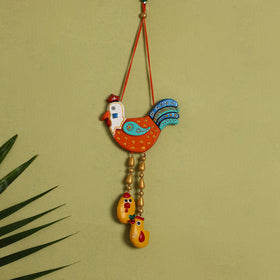  Bishnupur Handpainted Terracotta Wall Hanging 84 