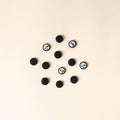  Black Handmade Fabric Button Small at iTokri