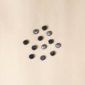  Black Handmade Fabric Button Small at iTokri