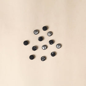  Black Handmade Fabric Button Small at iTokri