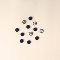  Black Handmade Fabric Button Small at iTokri