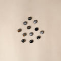  Black Handmade Fabric Button Small at iTokri