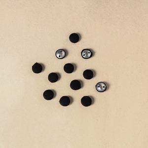 1.5cm handmade fabric small button (set of 12) 06