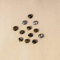 1.5cm handmade fabric small button (set of 12) 07