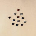 1.5cm handmade fabric small button (set of 12) 24