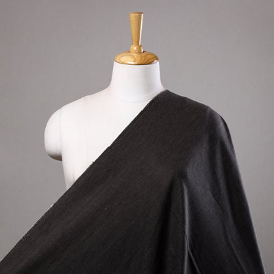  2/40 Black Twill Cotton Handspun Handloom Plain Fabric