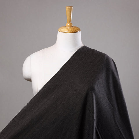  2/40 Black Twill Cotton Handspun Handloom Plain Fabric