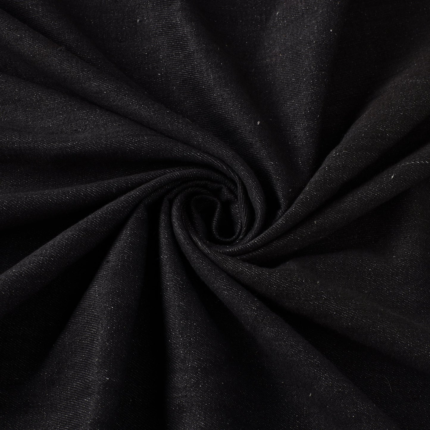  2/40 Black Twill Cotton Handspun Handloom Plain Fabric