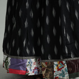 Black - 24 kali cotton pochampally ikat skirt 06