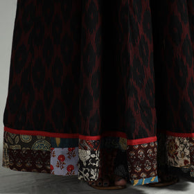Black - 24 kali cotton pochampally ikat skirt 15