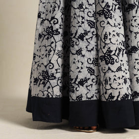 Black 24 Kali Patchwork Batik Print Cotton Long Skirt