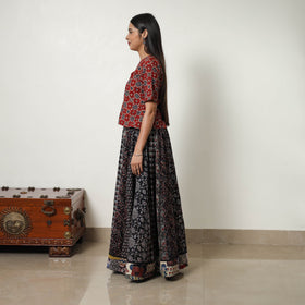 ajrakh skirt