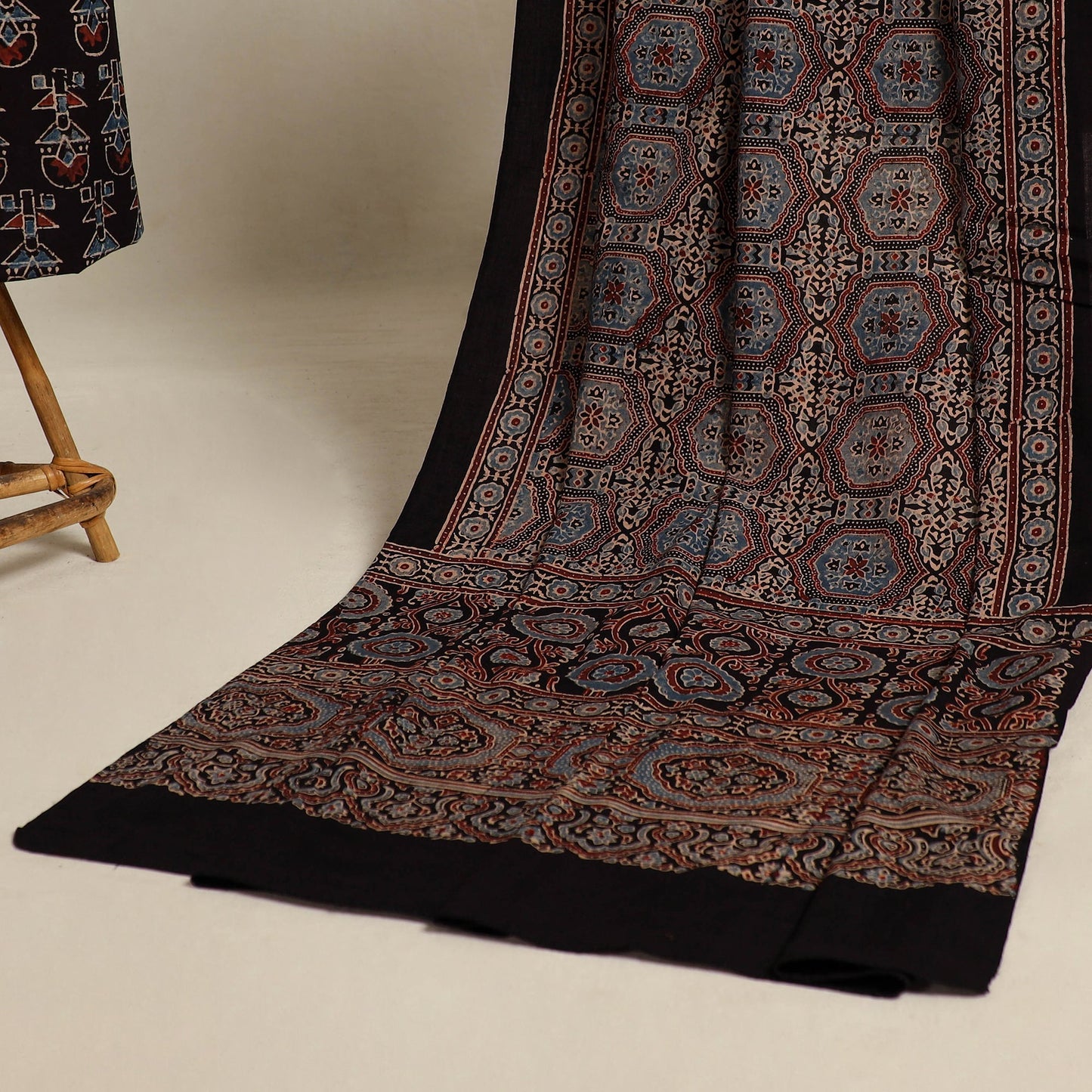 Buy 2pc Block Print Ajrakh Dress Material