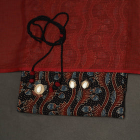 2pc cotton unstitched dress material with jewellery set 22