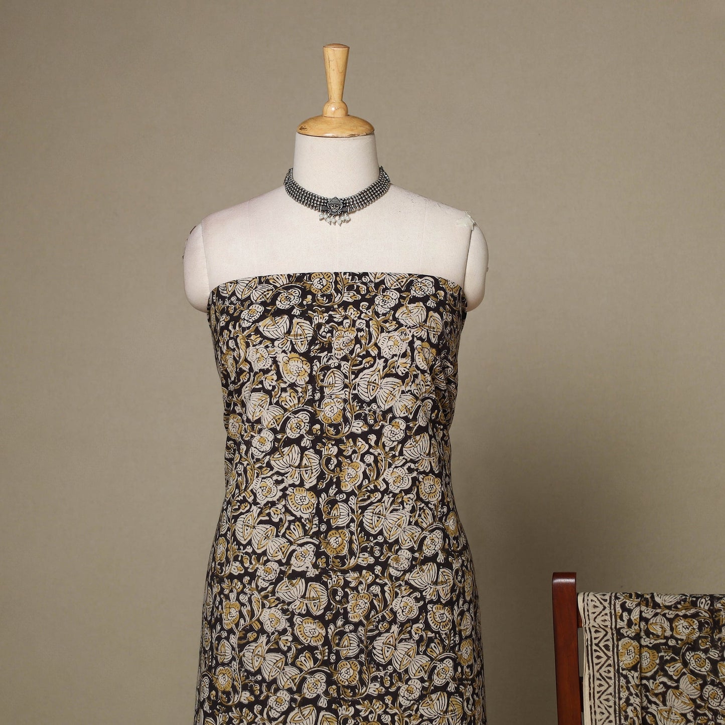 2pc cotton unstitched kalamkari dress material 08