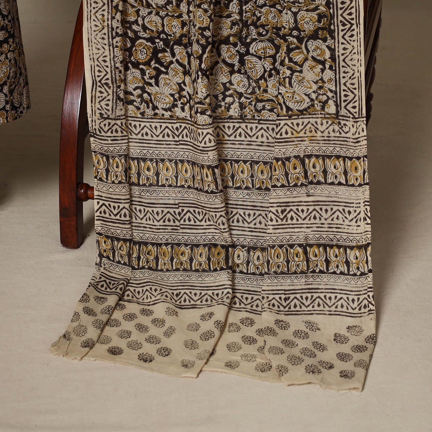 2pc cotton unstitched kalamkari dress material 08
