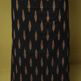 Black - 2pc cotton unstitched pochampally ikat dress