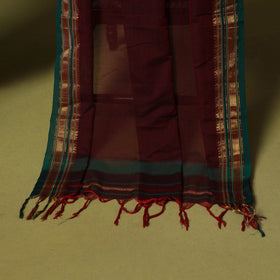 Black - 2pc cotton unstitched pochampally ikat dress