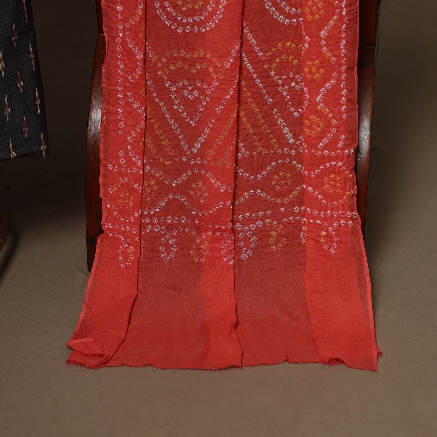 2pc cotton unstitched pochampally ikat dress material