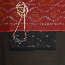 2pc cotton unstitched pochampally ikat dress material