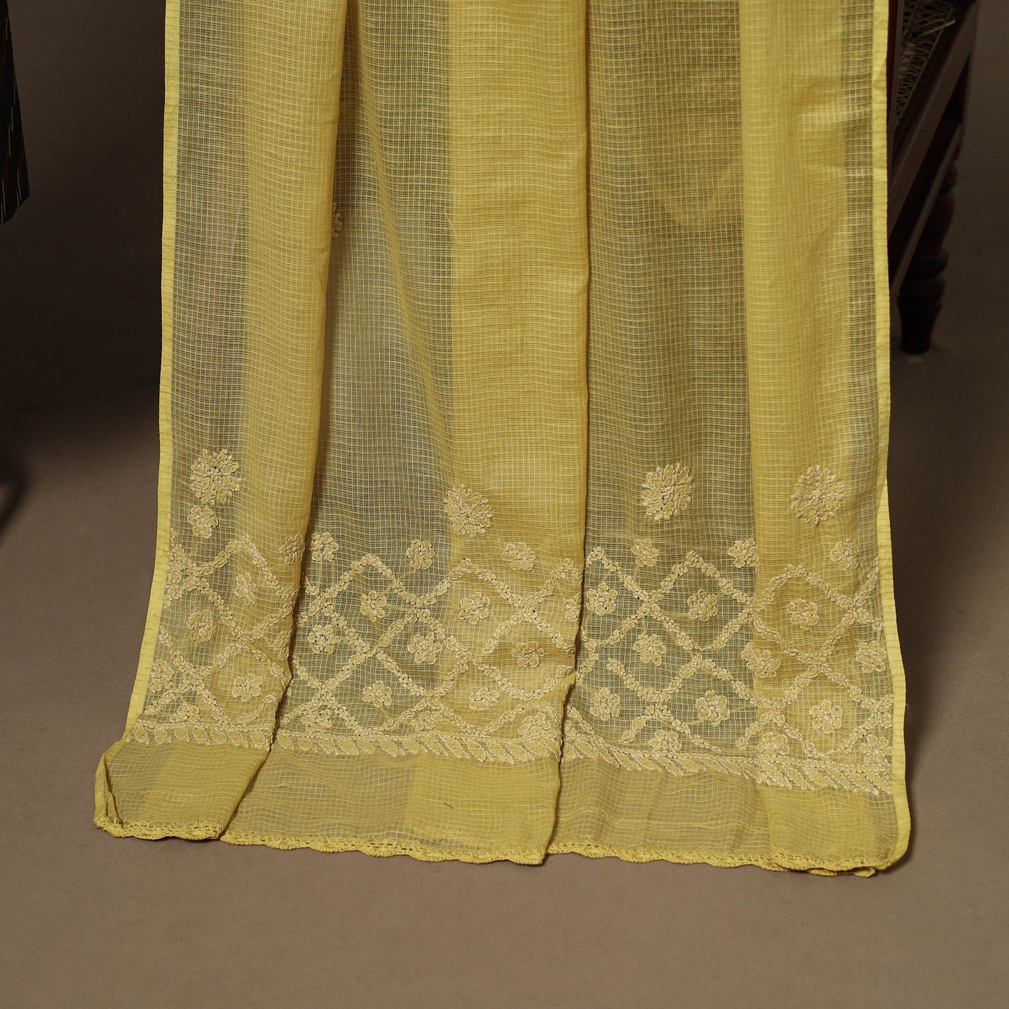 2pc cotton unstitched pochampally ikat dress material