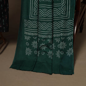 Black - 2pc cotton unstitched pochampally ikat dress