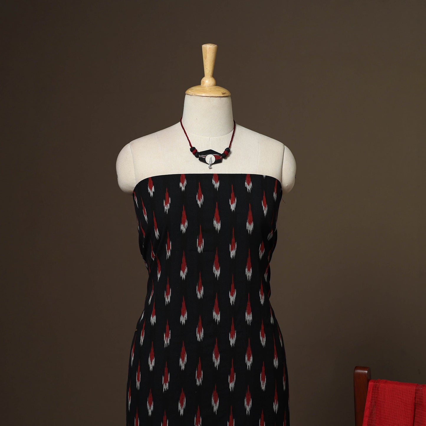 2pc cotton unstitched pochampally ikat dress material