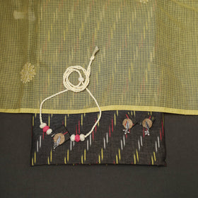 2pc cotton unstitched pochampally ikat dress material