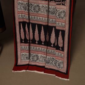 Black - 2pc handloom cotton unstitched mangalagiri dress