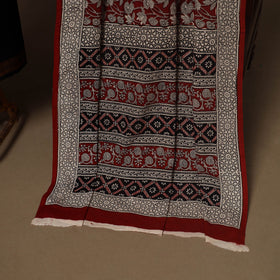 Black - 2pc handloom cotton unstitched mangalagiri dress