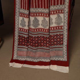 Black - 2pc handloom cotton unstitched mangalagiri dress