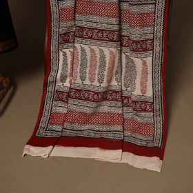 Black - 2pc handloom cotton unstitched mangalagiri dress