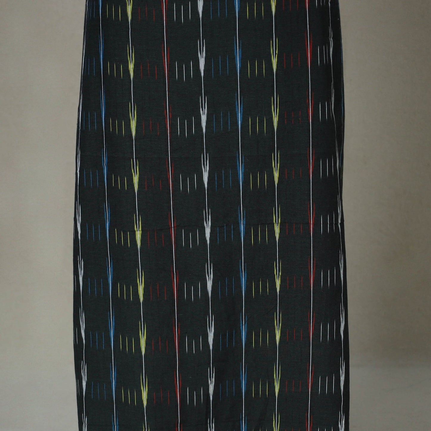 Black - 2pc handloom cotton unstitched pochampally ikat