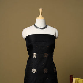 2pc handloom zari buta unstitched chanderi silk dress