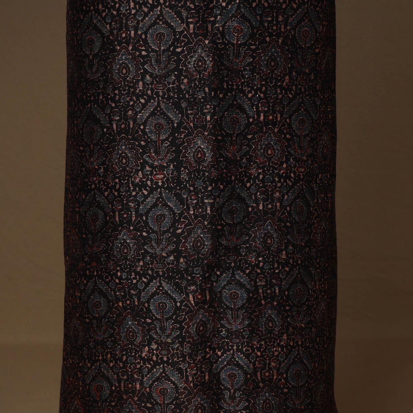 Black - 2pc linen silk natural dyed unstitched dress