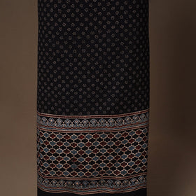 Black - 2pc natural dyed cotton unstitched dress material