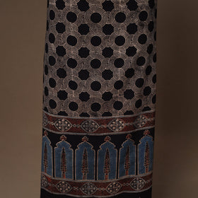 Black - 2pc natural dyed cotton unstitched dress material