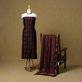 2pc natural dyed maheshwari silk unstitched bagh dress