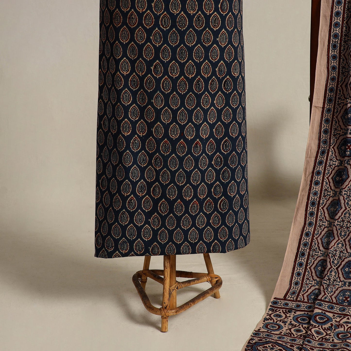 Buy 2pc Block Print Ajrakh Dress Material