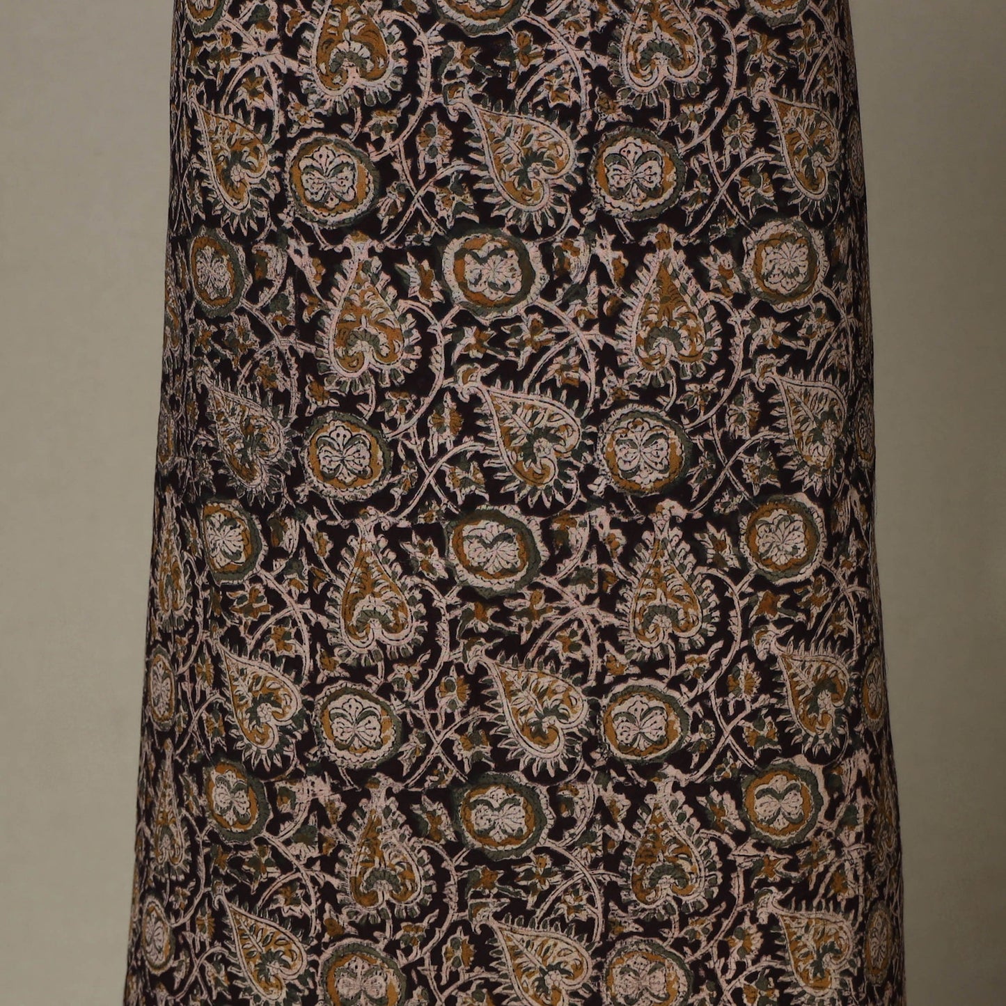 Black - 2pc pedana cotton unstitched kalamkari dress