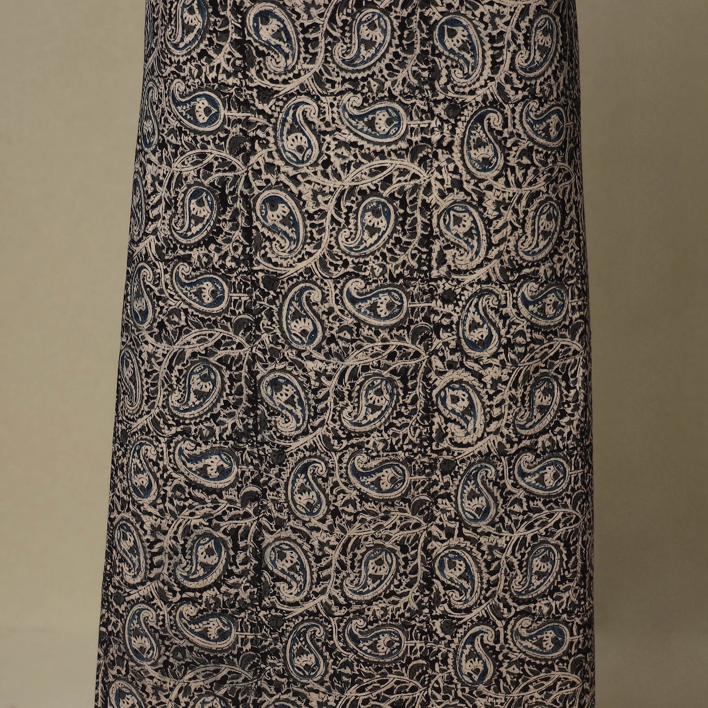 Black - 2pc pedana cotton unstitched kalamkari dress