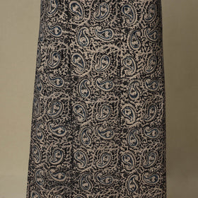 Black - 2pc pedana cotton unstitched kalamkari dress