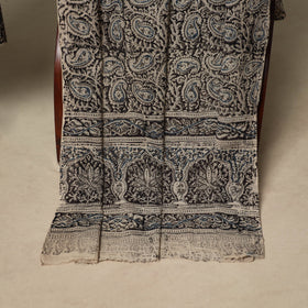 Black - 2pc pedana cotton unstitched kalamkari dress