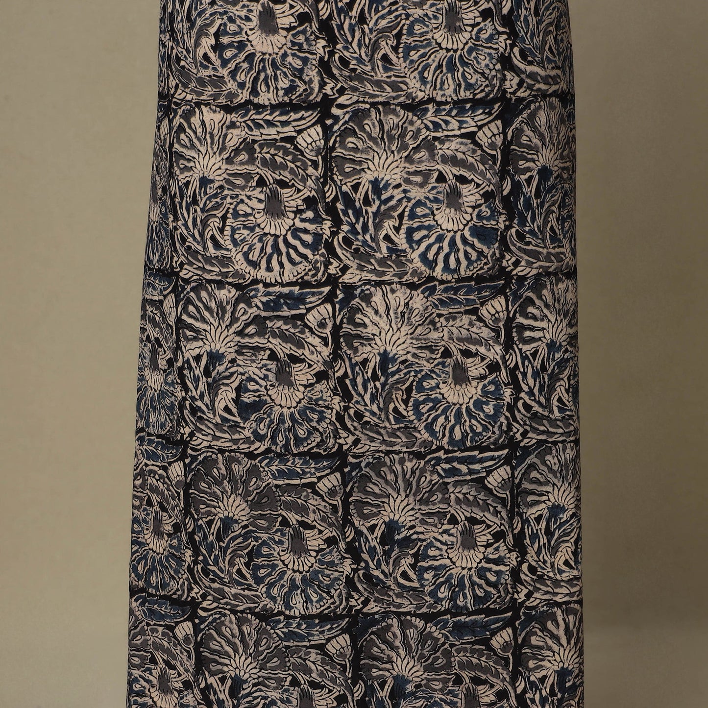 Black - 2pc pedana cotton unstitched kalamkari dress