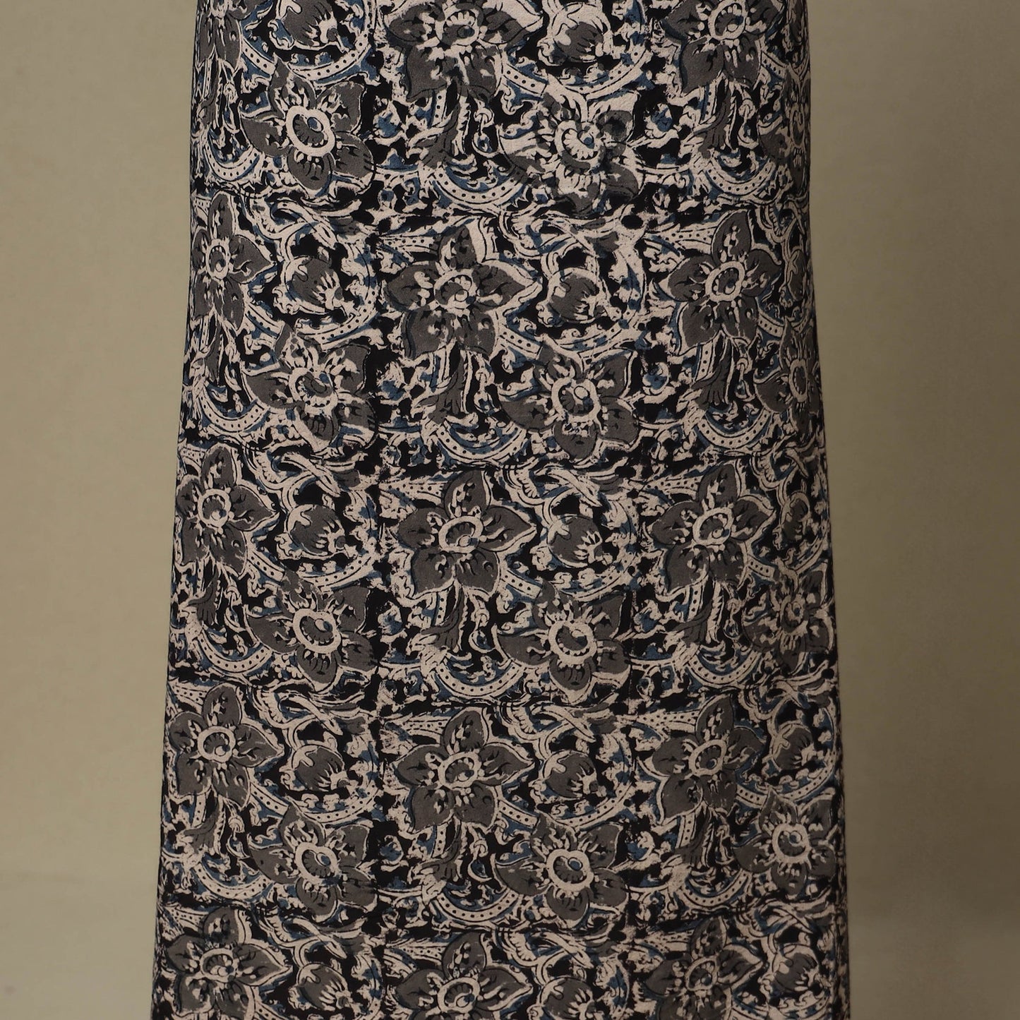 Black - 2pc pedana cotton unstitched kalamkari dress