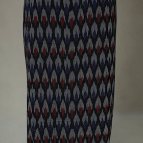 Black - 2pc unstitched cotton pochampally ikat dress