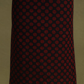 Black 2pc Unstitched Jacquard Dress Material with Jewellery Set