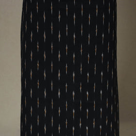 Black - 2pc unstitched pochampally ikat dress material